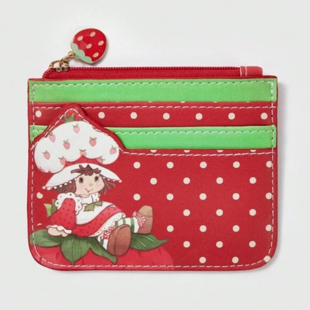 Strawberry Shortcake NWT Red Polka Dot Coin Purse with Strawberry Design